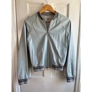 🇮🇹 Eleventy Milano Nappa Sheep Leather Bomber Jacket, Size US 4 EU 42